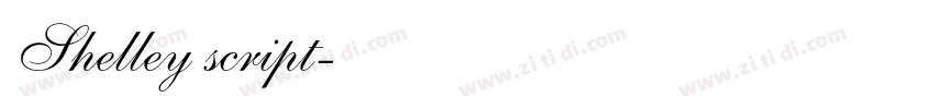 Shelley script字体转换